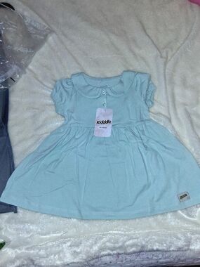 Kiddio Brand With Peter Pan Collar Baby Dress